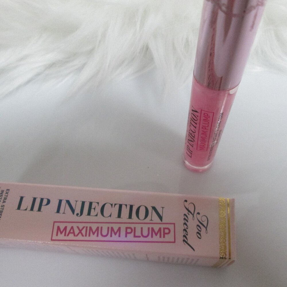 Too Faced Lip Injection Cotton Candy Kisses Maximum Lip Plumping Gloss new!